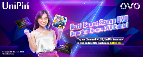 Kumpulkan Stampnya! Dapatkan Bonus OVO Points & Cashback UniPin Credits
